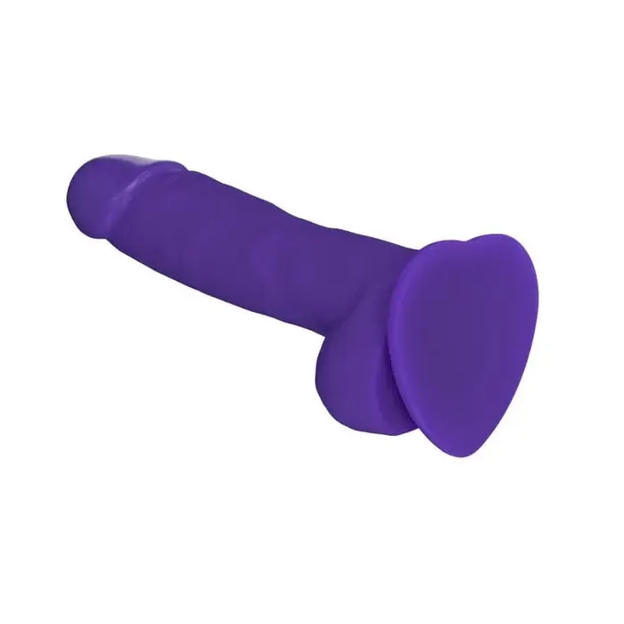 Female Sex Toys | STRAP-ON-ME Strap On Me - Sliding Soft Realistic Dildo (Purple, Large)