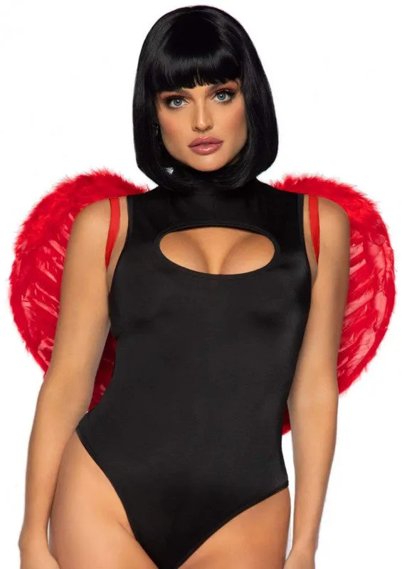 Vibrators Leg Avenue Marabou Trimmed Feather Wings Red