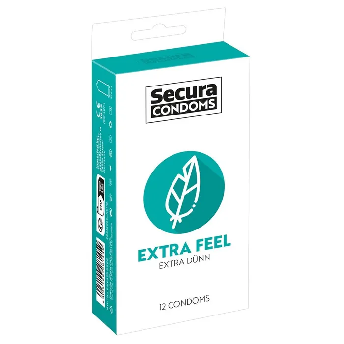 Secura Condoms 12 Pack Extra Feel Secura Kondome Male Sex Toys