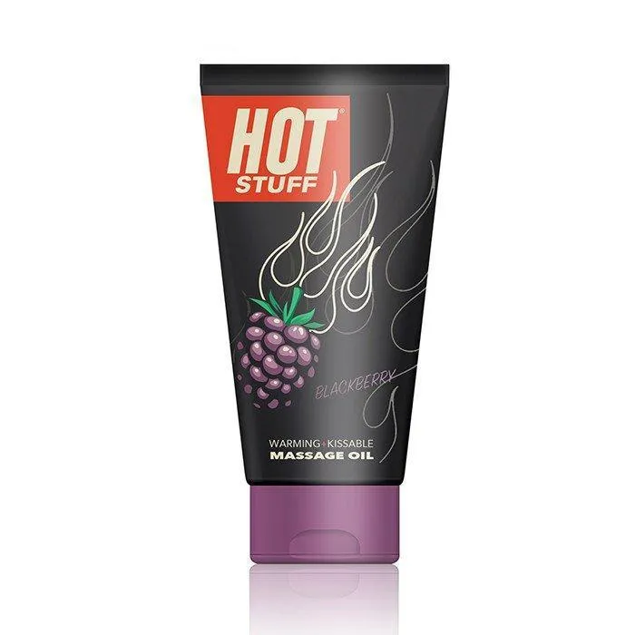 Topco Couples Hot Stuff Warming Massage Oil Blackberry 6 Fl Oz Tube