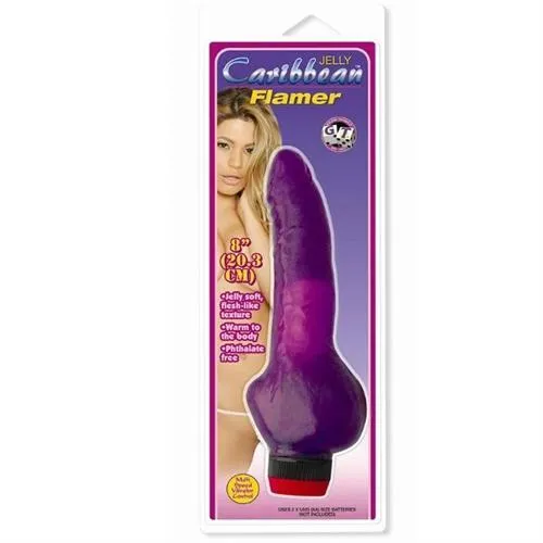 Vibrators Golden Triangle Jelly Caribbean 2 Purple Flamer