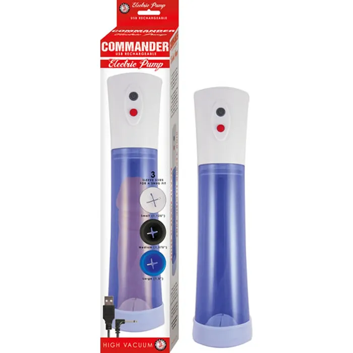 Vibrators Nasstoys Commander Electric Pump Blue