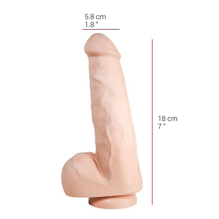 515 line - Dildo - Met Zuignap 23.5 x 5.8 cm - Lichte Huidskleur | 515 Dildos