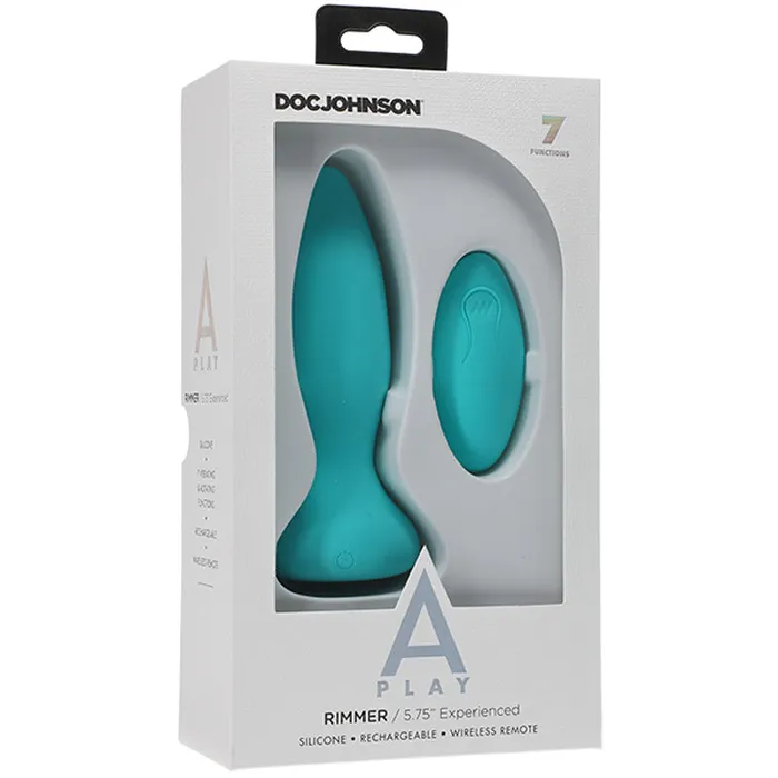 A-Play - Rimmer - Experienced - Rechargeable Silicone Anal Plug with Remote | Doc Johnson Male Sex Toys