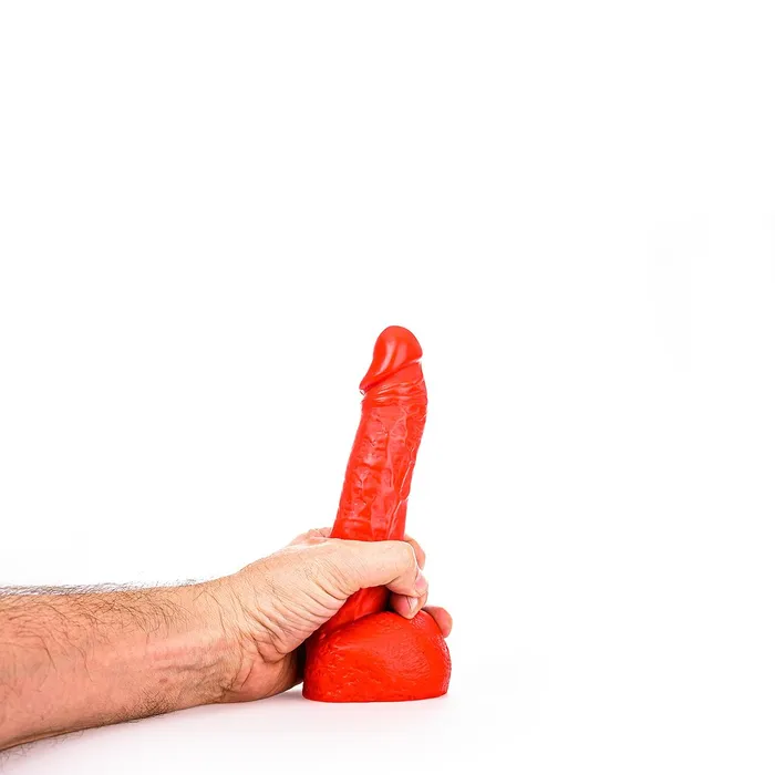 All Black Dildos | All Red - Dildo - 22 x 4,5 cm - Rood