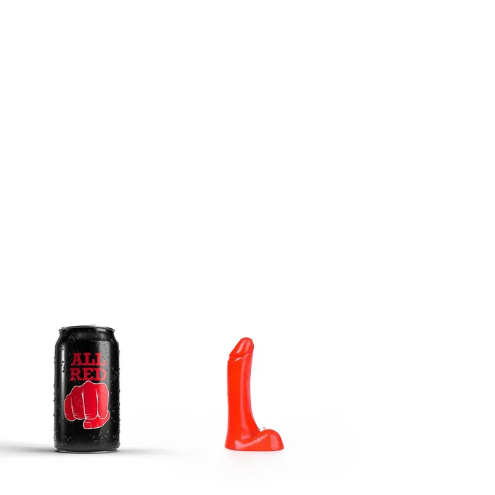 All Black Dildos All Red Kleine Dildo 9 x 2 cm Rood