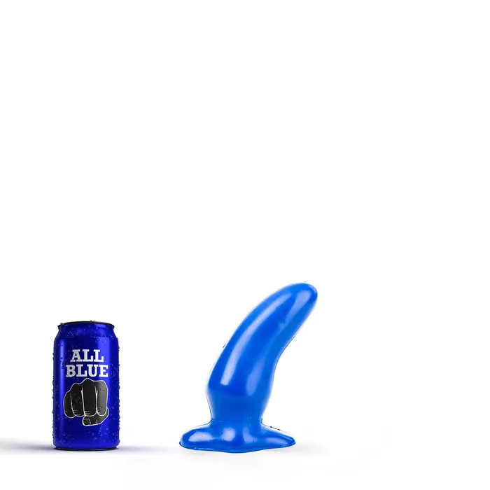 All Black Vibrators All Blue Buttplug 13 x 5 cm Blauw