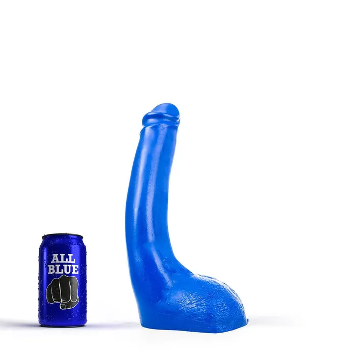 All Blue Dildo 32 x 55 cm Blauw All Black Dildos