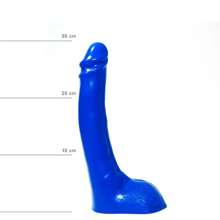 All Blue - Dildo - 32 x 5,5 cm - Blauw | All Black Dildos