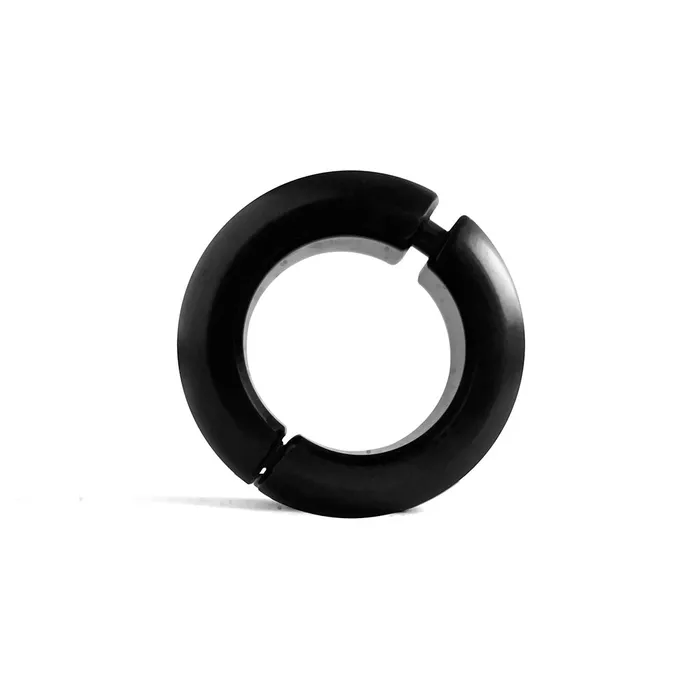 Anal | Black Label Black Label - Donut Ballstretcher - 30 x 35 mm - RVS - Mat Zwart