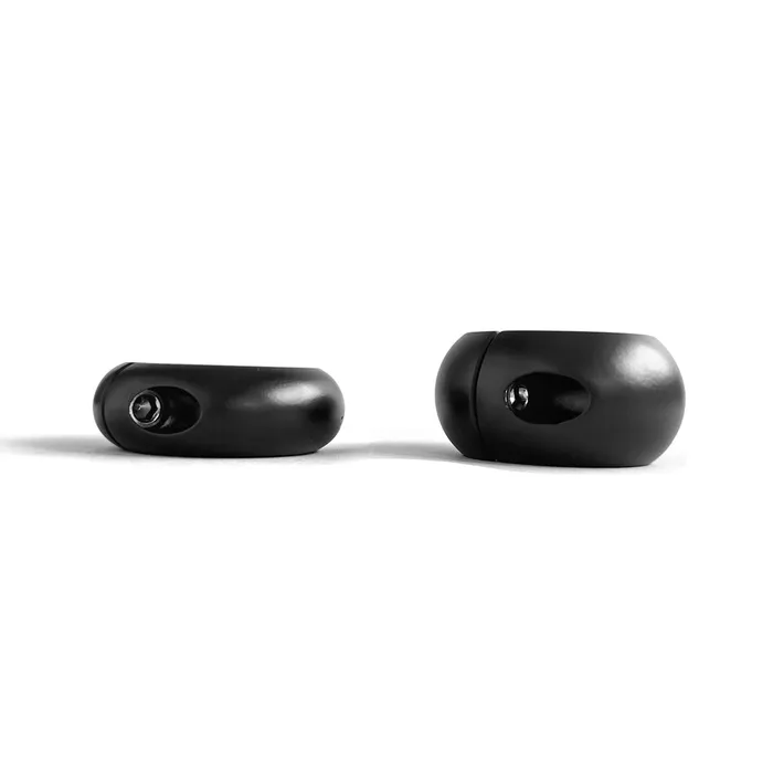 Anal | Black Label Black Label - Donut Ballstretcher - 30 x 35 mm - RVS - Mat Zwart