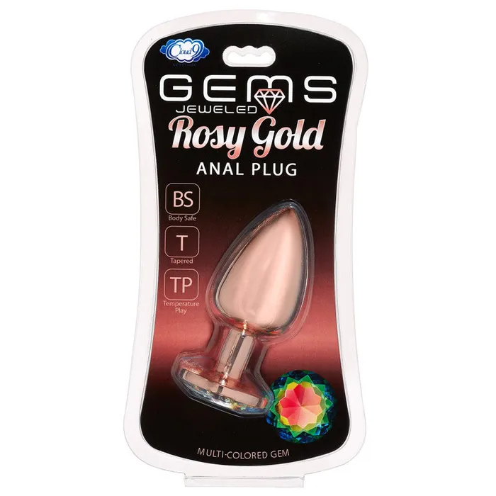 Anal Cloud 9 Novelties Gems Rosy Gold Anal Plug Cloud 9 Novelties