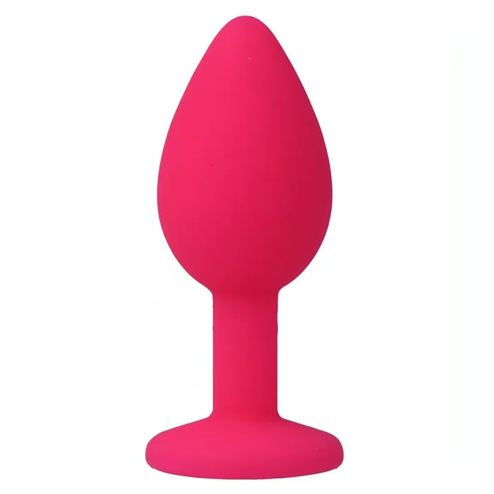 Anal | Intense Plug Anale in Silicone con swarovsky trasparente - Rosa