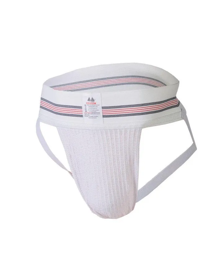 Anal Jockstrap Heren String Tailleband 3 inch Wit Bike