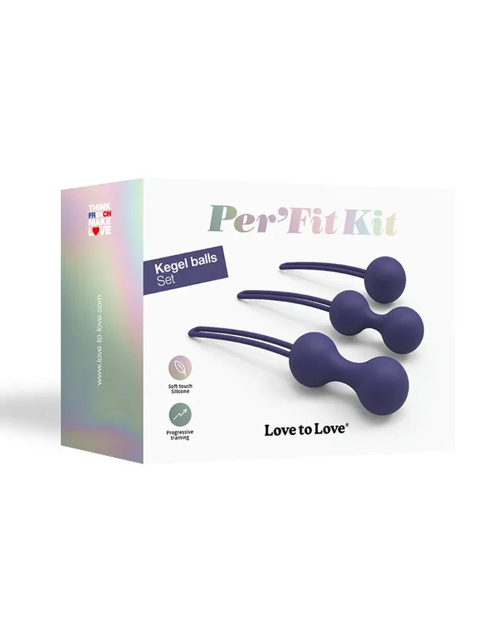 Anal | Love to Love Love to Love - Per'fit Kit Kegel Balletjes Bekkenbodem Training - indigo