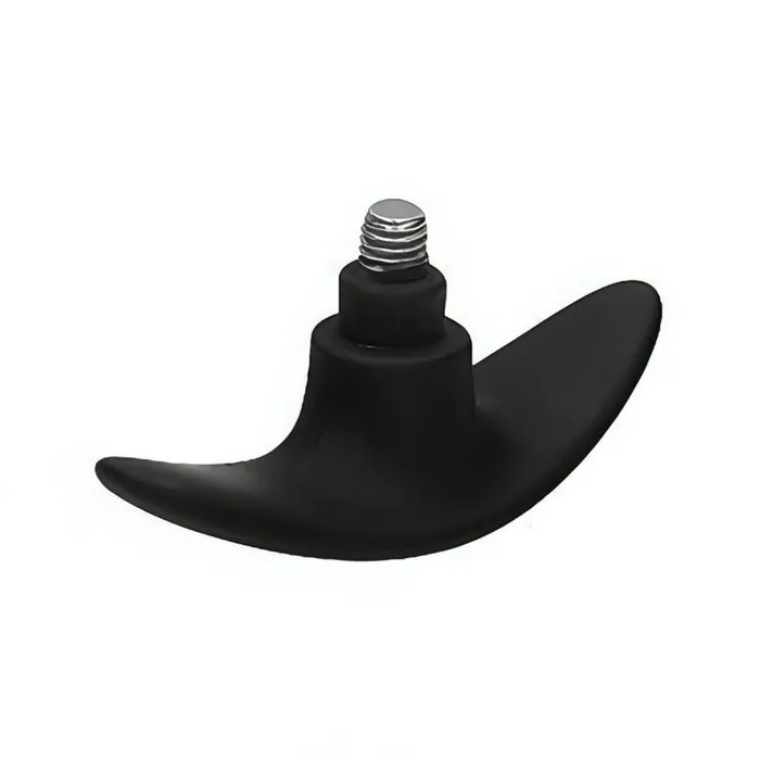 Anal | Ouch! Interchangeable Butt Plug Set - Rounded Medium - Black