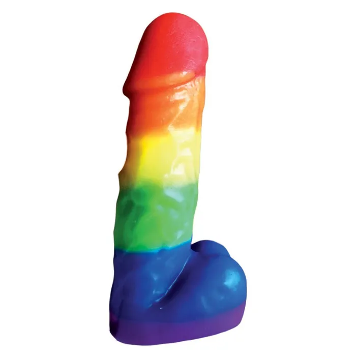 Anal | Rainbow Pecker Party Candle 7.5 Inch - Hott Products