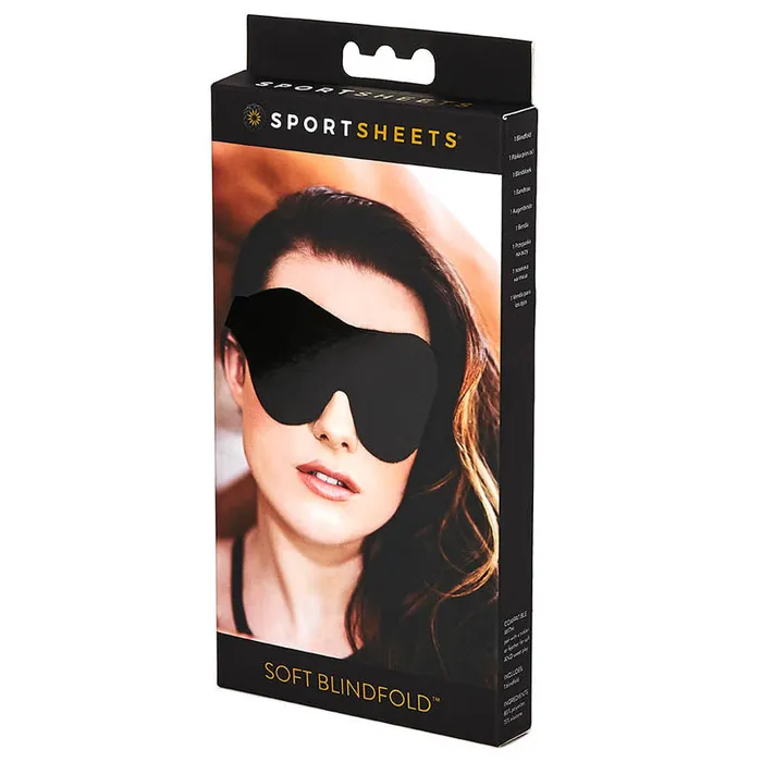 Anal Sportsheets Sex Mischief Soft Blindfold Black