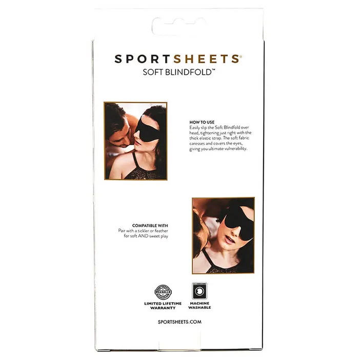 Anal | Sportsheets Sex & Mischief Soft Blindfold - Black