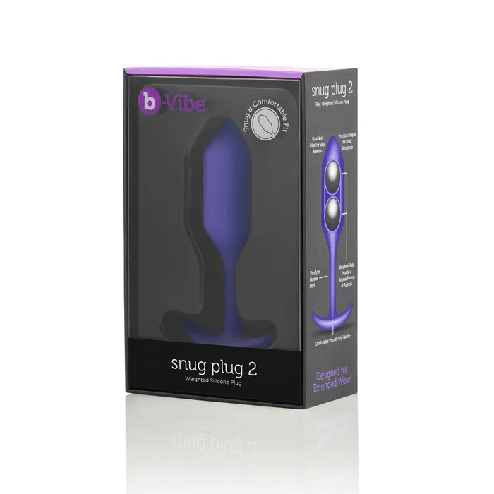 BVibe Anal Butt Plug Snug Plug 2 Viola BVibe 96731