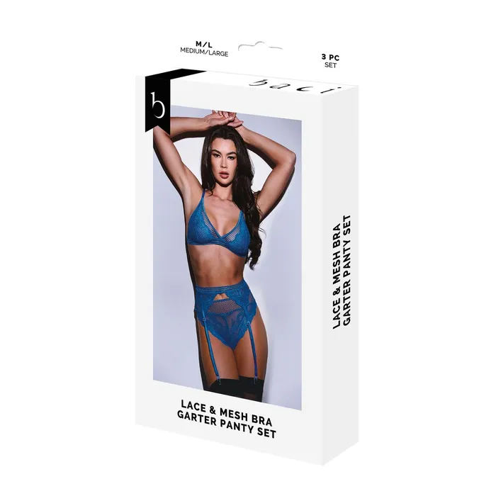 Baci Lingerie Female Sex Toys Set di Lingerie Baci Lingerie Garter Panty Azzurro SM