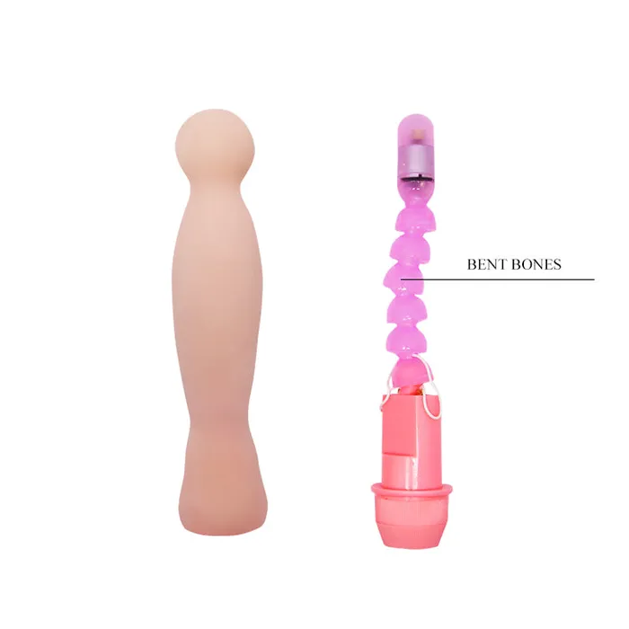 Baile Vibrators | Vibratore con spina modulabile ondulato - Rosa Carne