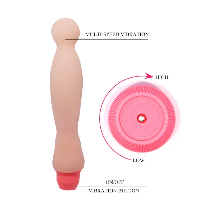 Baile Vibrators | Vibratore con spina modulabile ondulato - Rosa Carne