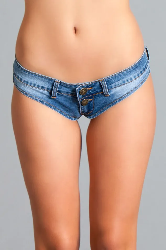 Be Wicked Vibrators Be Wicked Suns Out Buns Out Denim Shorts Blauw