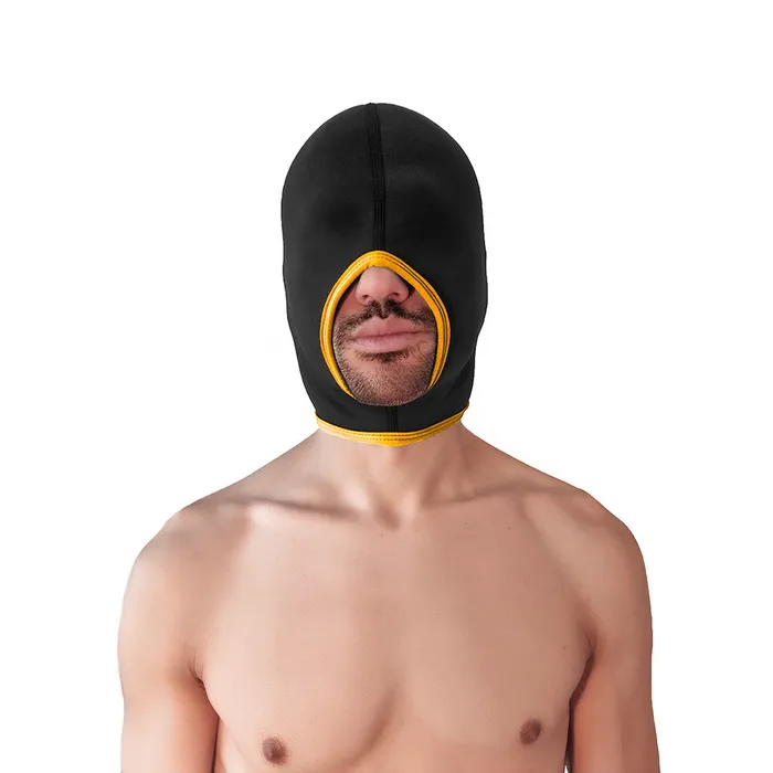 Brutus Anal Brutus Neoprene Blind Face Fucker Hood Zonder Oogopeningen ZwartGeel