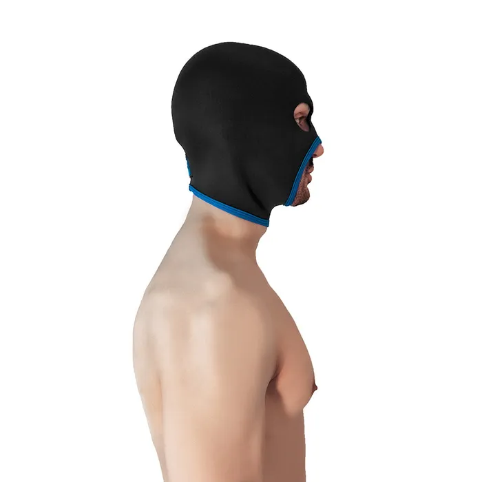 Brutus Anal | Brutus - Neoprene Face Fucker Hood - Met Oogopeningen - Zwart/Blauw