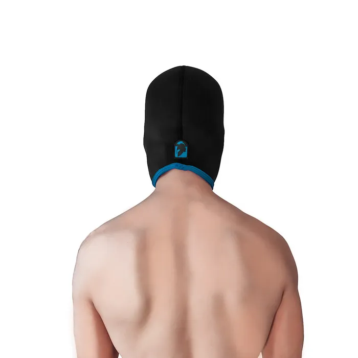 Brutus Anal | Brutus - Neoprene Face Fucker Hood - Met Oogopeningen - Zwart/Blauw