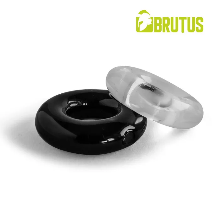 Brutus Vibrators | Brutus - Stretto - Dikke Rekbare Cockring - Transparant