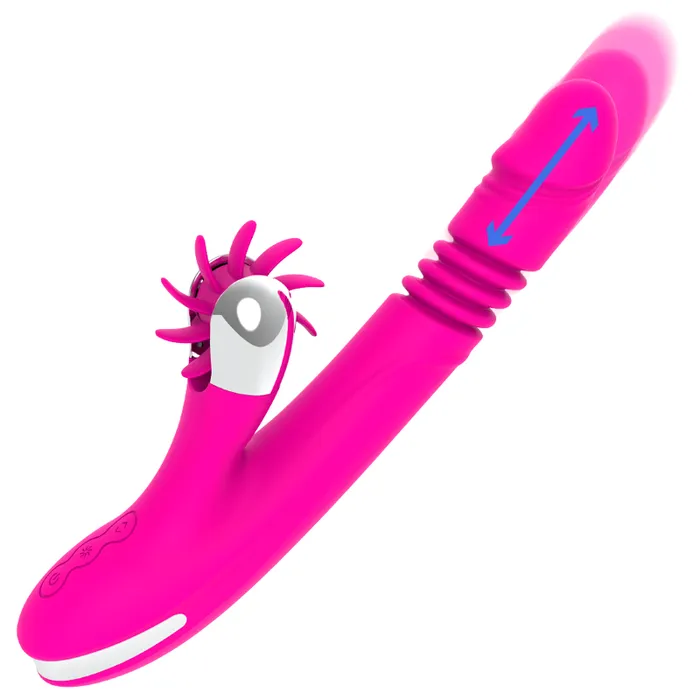 Bunny Funny Up & Down - Vibratore con funzione sali e scendi e con stimolatore clitorideo sesso orale | Fun Fuction Vibrators