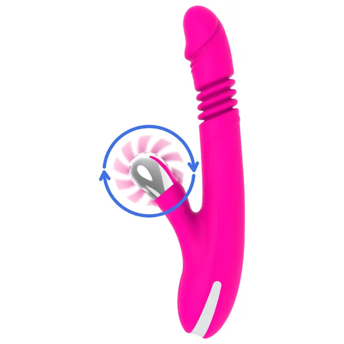 Bunny Funny Up & Down - Vibratore con funzione sali e scendi e con stimolatore clitorideo sesso orale | Fun Fuction Vibrators