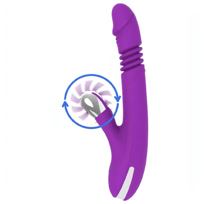 Bunny Funny Up & Down - Vibratore con funzione sali e scendi e con stimolatore clitorideo sesso orale | Fun Fuction Vibrators