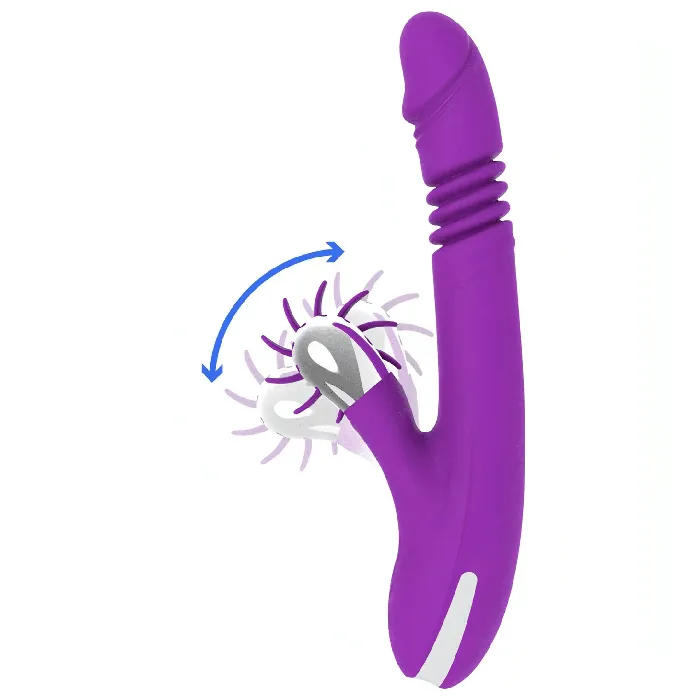 Bunny Funny Up & Down - Vibratore con funzione sali e scendi e con stimolatore clitorideo sesso orale | Fun Fuction Vibrators