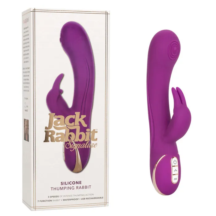 California Exotic Female Sex Toys Jack Rabbit Signature Silicone Thumping Rabbit