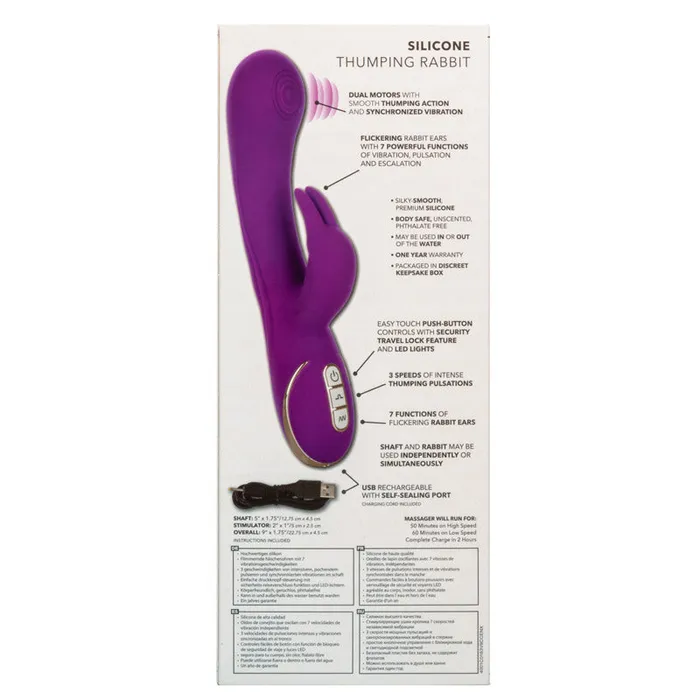 California Exotic Female Sex Toys | Jack Rabbit Signature Silicone Thumping Rabbit