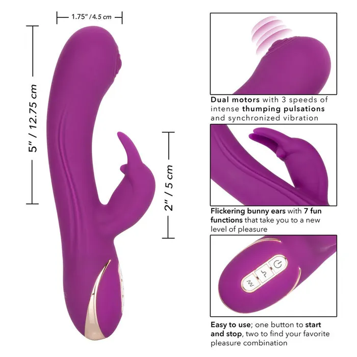 California Exotic Female Sex Toys | Jack Rabbit Signature Silicone Thumping Rabbit