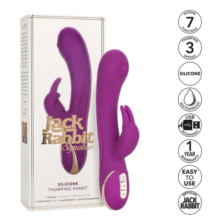 California Exotic Female Sex Toys | Jack Rabbit Signature Silicone Thumping Rabbit