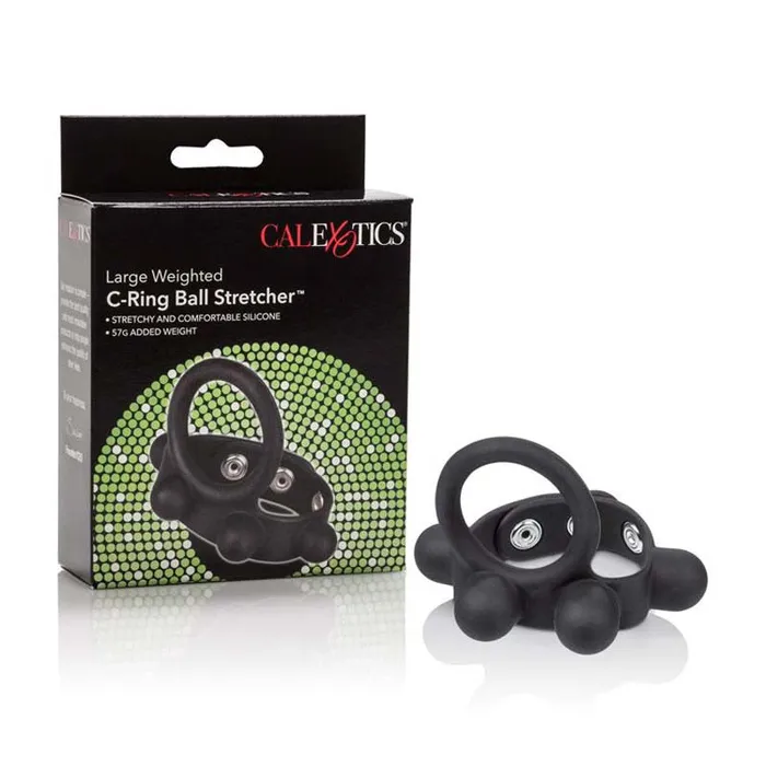 California Exotic Male Sex Toys Weighted C Ring Ball Stretcher