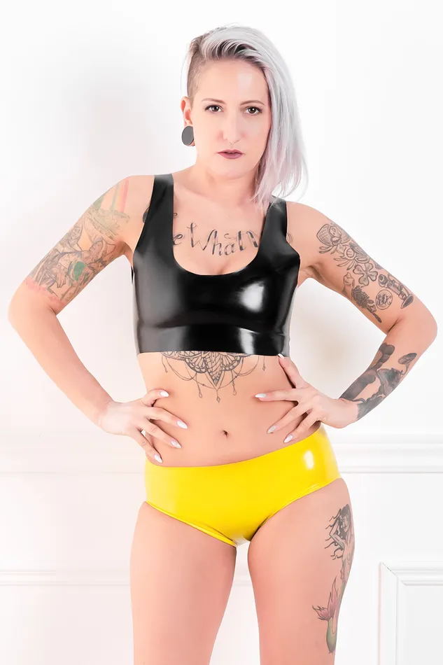 Chez Noir Female Sex Toys Heavyweight Latex Panty Briefs Seconds