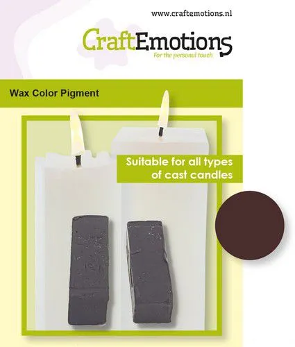 CraftEmotions Wax Kleurpigment Kaarsen Maken Bruin CraftEmotions Vibrators