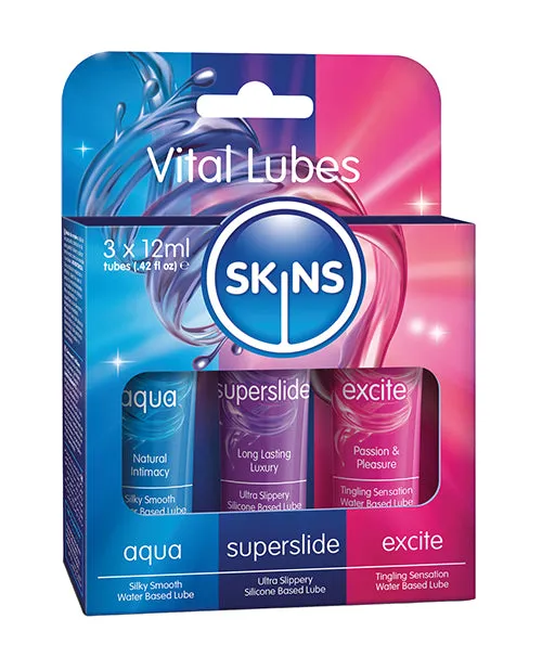 Creative Conceptions Female Sex Toys Skins Vital Lubes 12 ml Tubes Pack of 3