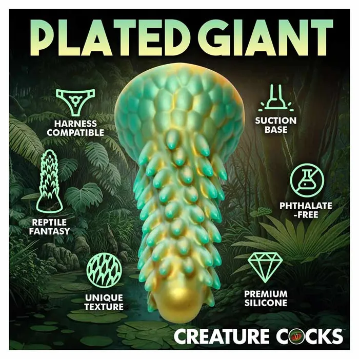 Creature Cocks Stegosaurus Spiky Reptile Dildo | XR Brand Dildos