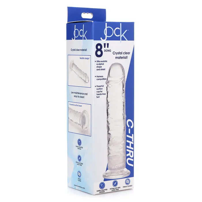 Curve Novelties Dildos | Jock C-Thru Clear Dildo