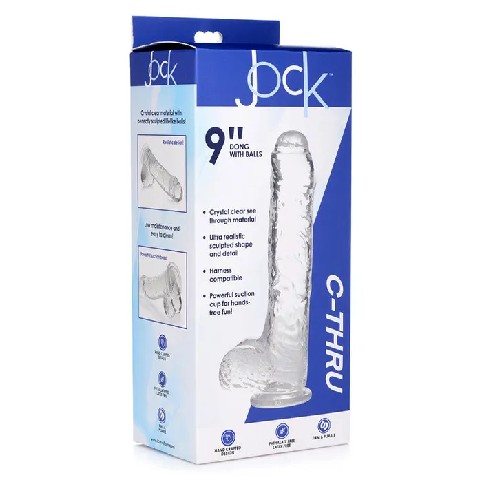 Curve Novelties Dildos | Jock C-Thru Clear Dildo