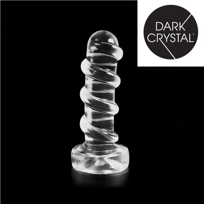 Dark Crystal - Extra Grote Geribbelde Anaal Dildo 27,5 x 7,3 cm - Transparant | Dark Crystal Dildos