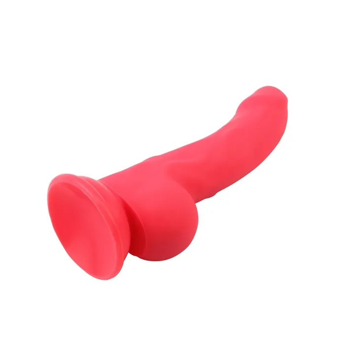 DeLuxe Pure Nature Neo Colours - Siliconen Dildo - 23 x 4.1 cm - Rood | Chisa Female Sex Toys