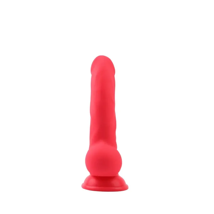 DeLuxe Pure Nature Neo Colours - Siliconen Dildo - 23 x 4.1 cm - Rood | Chisa Female Sex Toys